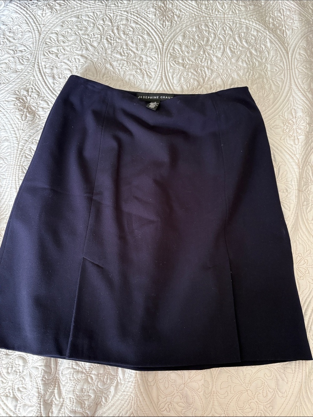 Josephine Chaus Navy Blur  Pencil Skirt